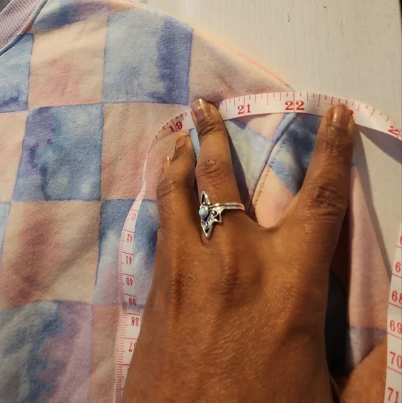 Pastel Checkered Sweatshirt NWT - Picture 6 of 6